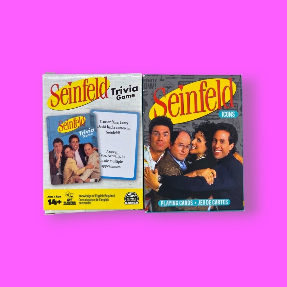 Seinfeld Trivia Game & Icons Playing Cards Set